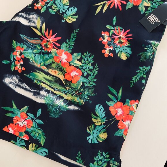 LANDS' END Men's "Volley" Swim Trunks NWT Size L - Picture 7 of 7